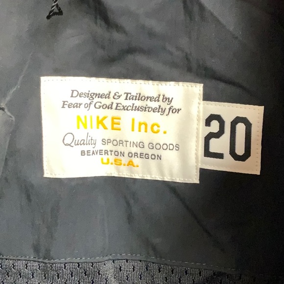 NWT Nike X Fear of God Warm Up Top Jerry Lorenzo Size Large Off Noir - Picture 3 of 7